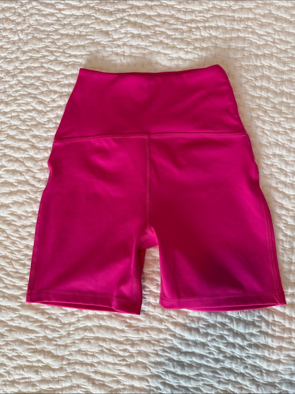 Beyond Yoga High-Rise Fuchsia Bike Shorts